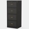 4-Drawer Locking File Cabinet Solid Wood Vertical Organizer for Home and Office Use
